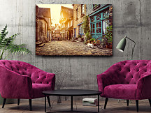 Obraz Stará ulica pri východe slnka zs1305